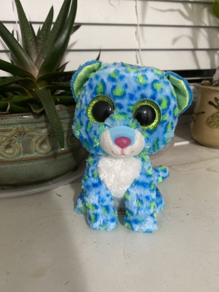 Blue Cheetah Toy
